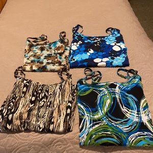 Large/extra large spaghetti strap(adjustable) ALL 4 tank tops